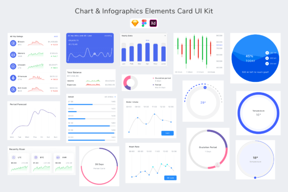 Chart Infographics Elements Card UI Ki: A Modern Design Solution for Creative Professionals