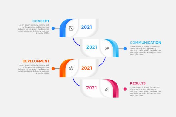Creating Engaging Four Steps Infographics