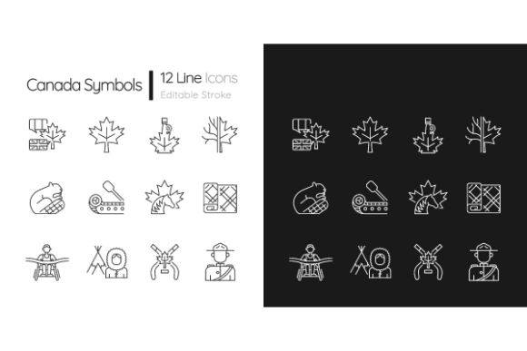 Designing with Authenticity: A Guide to the Canadian Symbols Linear Icons Bundle
