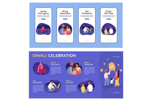 Diwali Celebration Vector Template Set: A Versatile Toolkit for Creative Projects