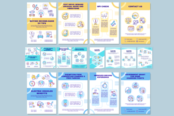 Electric Vehicle Brochures Bundle: Design Essentials