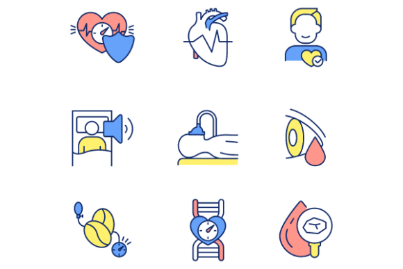 Evaluating the Keep Heart Healthy Color Icons Bundle for Medical Design Projects