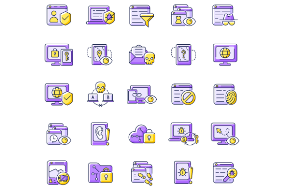 Evaluating the Online Surveillance Color Icons Bundle for Digital Privacy Projects