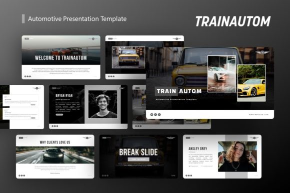 Evaluating the Trainautom Automotive Presentation Template for Professional Use