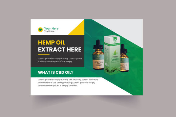 Hemp Oil Here Post Card: A Creative Marketing Tool