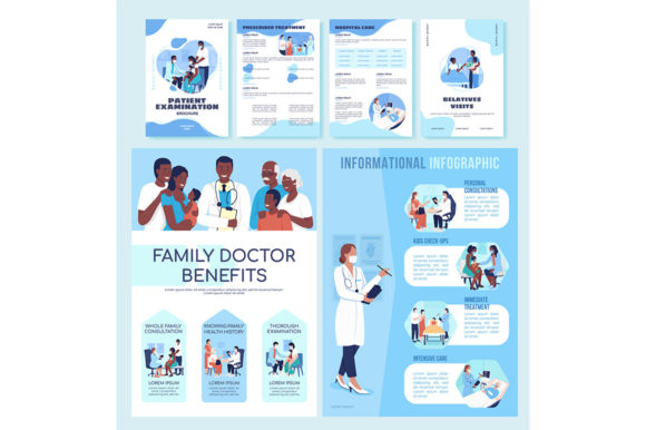 Hospital Treatment Flat Vector Templates: Streamlining Medical Visual Communication