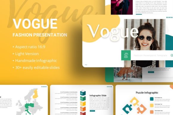 Presentation Template - Vogue: Elevating Visual Communication Across Industries