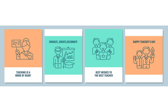 Teachers Day Worldwide Postcards: Leveraging Linear Glyph Icon Sets for Global Educational Celebrations
