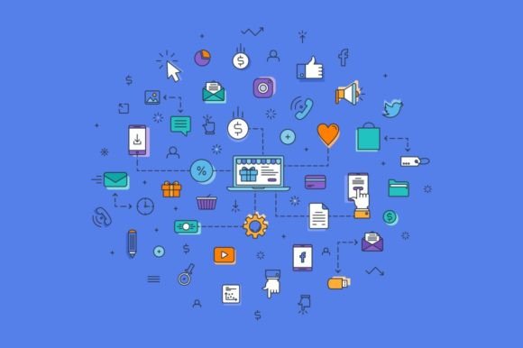 Visualizing the Dynamics of Internet Commerce: A Guide with Outline Infographics